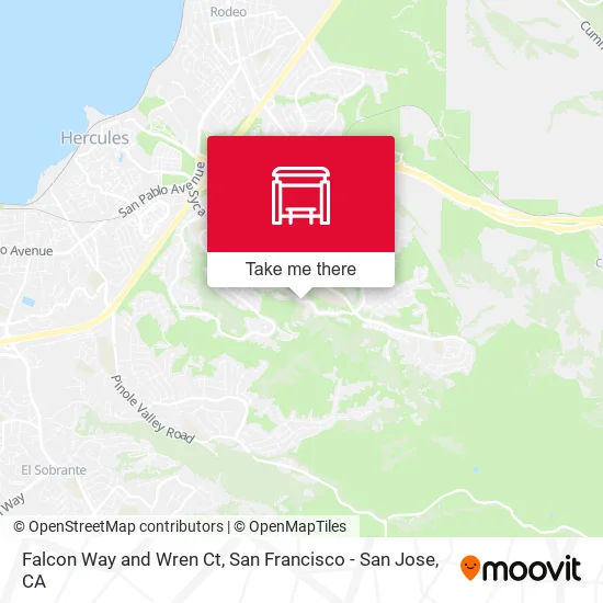 Falcon Way and Wren Ct map