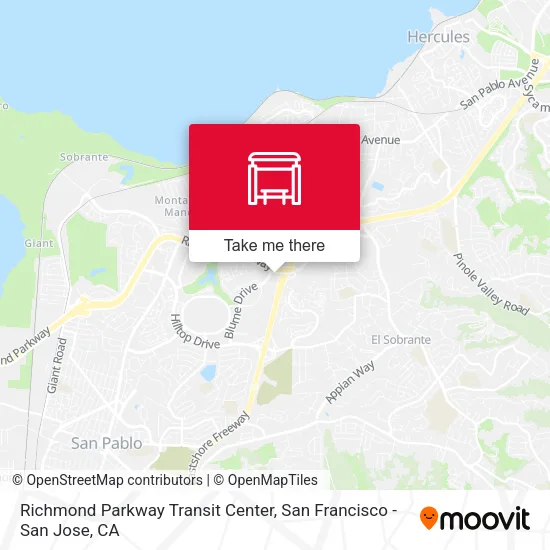 Mapa de Richmond Parkway Transit Center