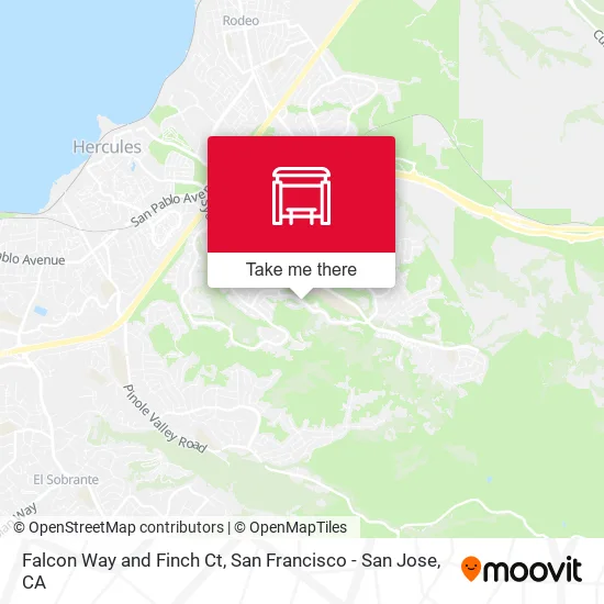 Falcon Way and Finch Ct map