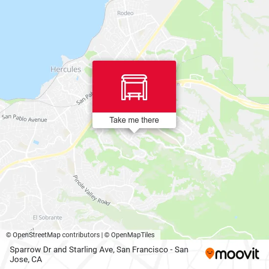 Sparrow Dr and Starling Ave map