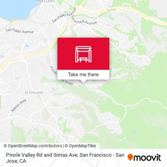 Mapa de Pinole Valley Rd and Simas Ave