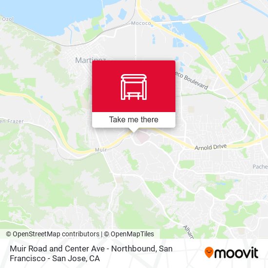 Muir Road and Center Ave - Northbound map