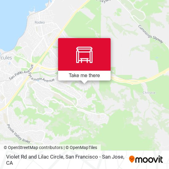 Violet Rd and Lilac Circle map