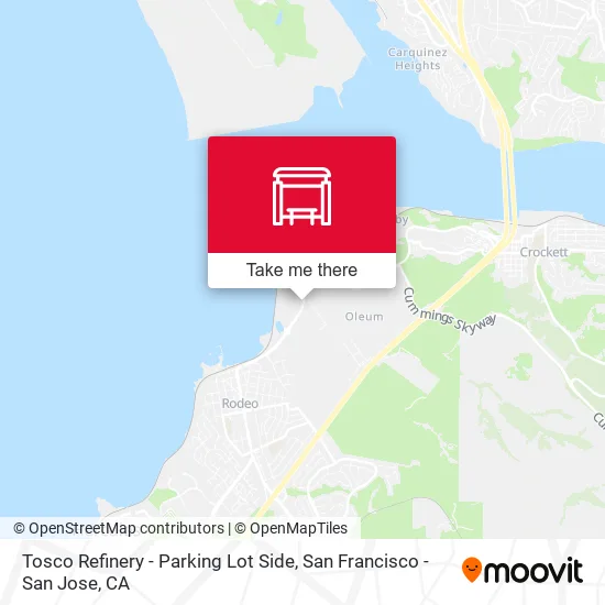 Tosco Refinery - Parking Lot Side map