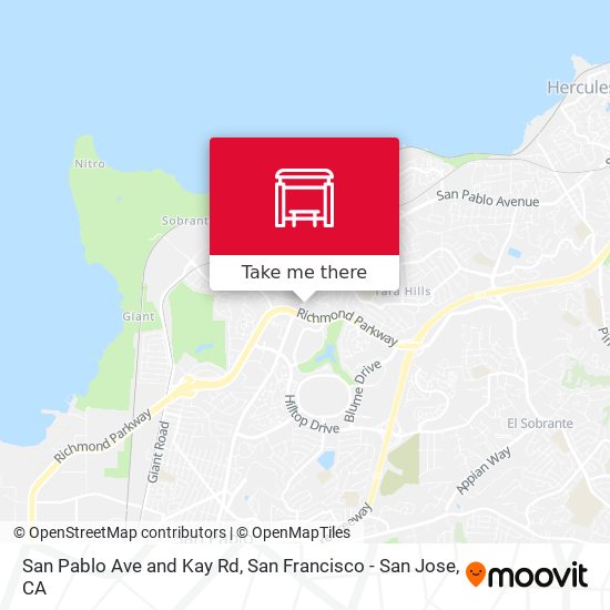 Mapa de San Pablo Ave and Kay Rd