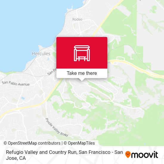 Refugio Valley and Country Run map