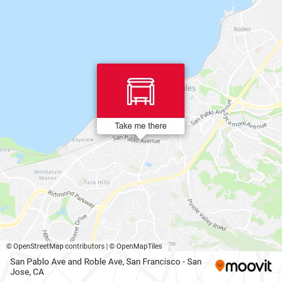 Mapa de San Pablo Ave and Roble Ave