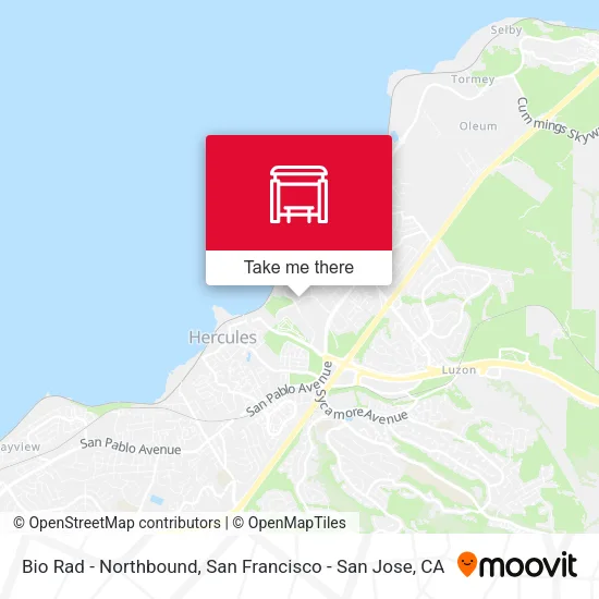 Bio Rad - Northbound map