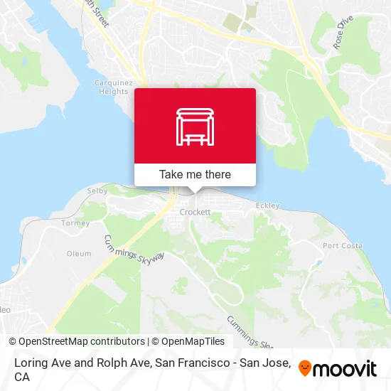 Loring Ave and Rolph Ave map