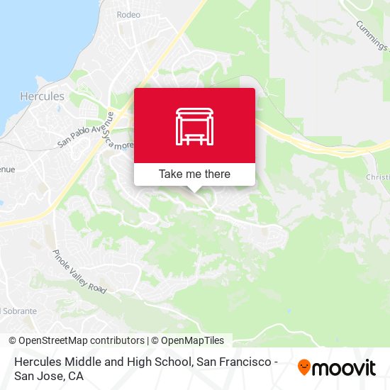 Hercules Middle and High School map