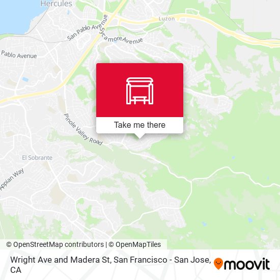 Wright Ave and Madera St map