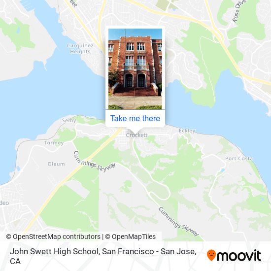 John Swett High School map