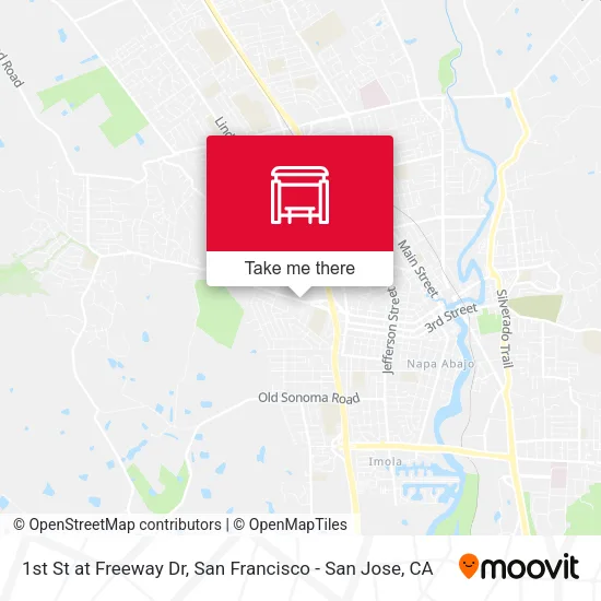 Mapa de 1st St at Freeway Dr
