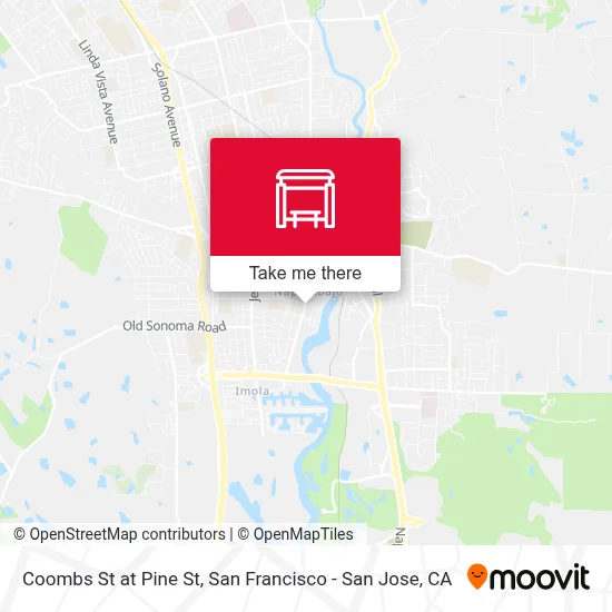Coombs St at Pine St map