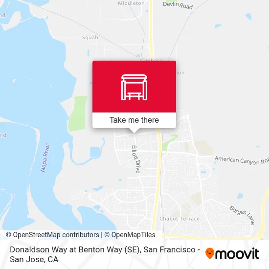 Donaldson Way at Benton Way (SE) map