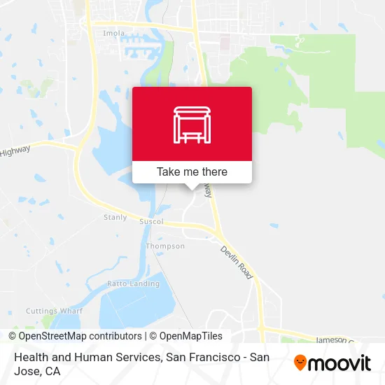 Health and Human Services map