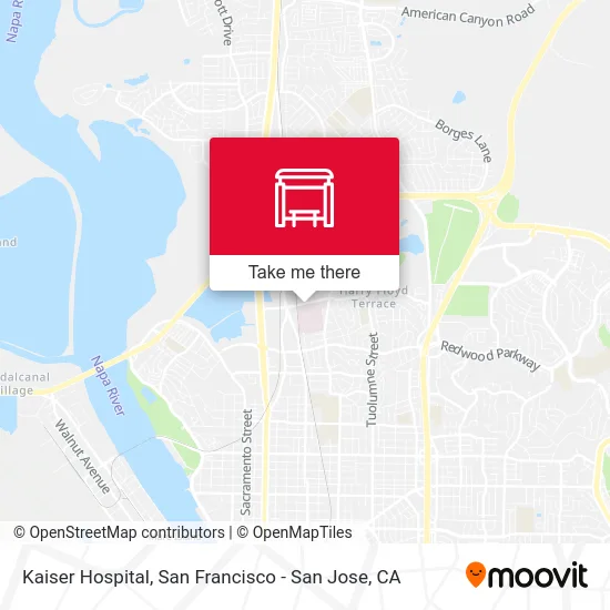 Kaiser Hospital map