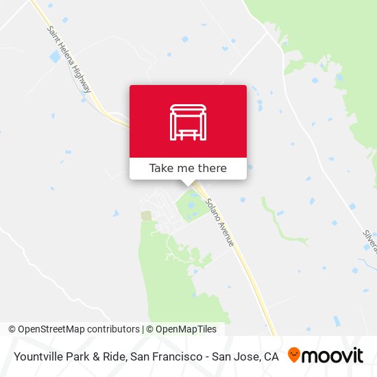 Yountville Park & Ride map