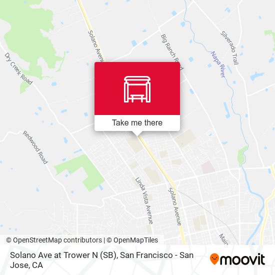 Solano Ave at Trower N (SB) map