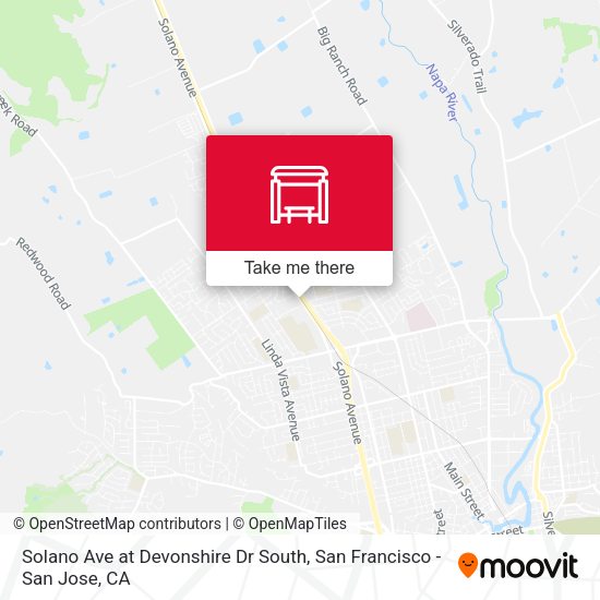Solano Ave at Devonshire Dr South map