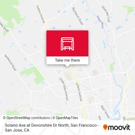 Solano Ave at Devonshire Dr North map