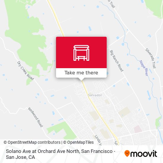Solano Ave at Orchard Ave North map