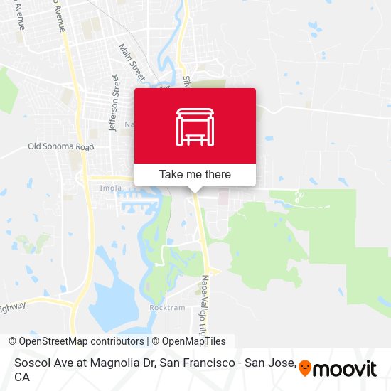 Soscol Ave at Magnolia Dr map