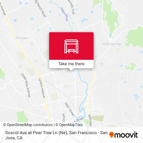Soscol Ave at Pear Tree Ln (Ne) map