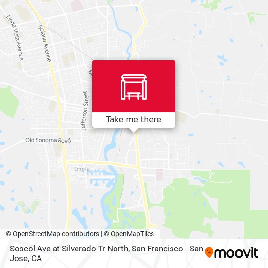 Soscol Ave at Silverado Tr North map