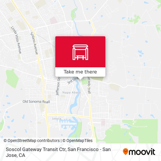 Soscol Gateway Transit Ctr map