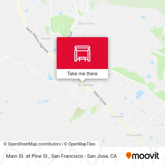 Main St. at Pine St. map