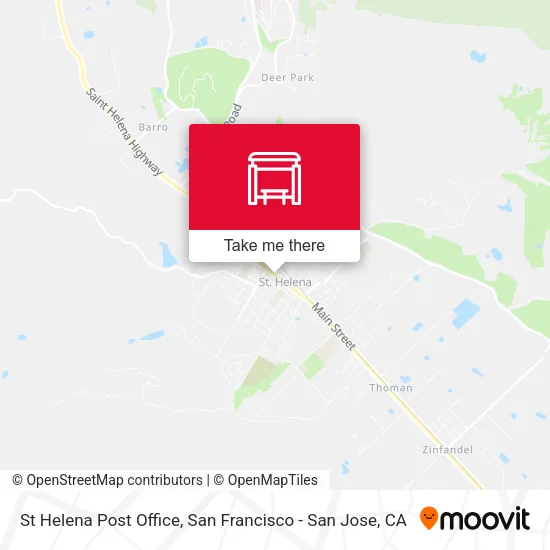St Helena Post Office map