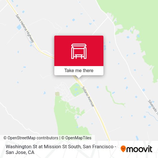 Washington St at Mission St South map