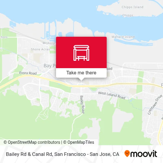 Bailey Rd & Canal Rd map