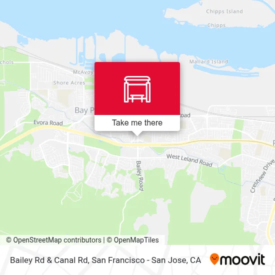 Bailey Rd & Canal Rd map