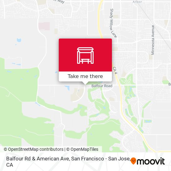 Balfour Rd & American Ave map