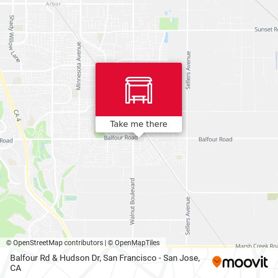 Balfour Rd & Hudson Dr map