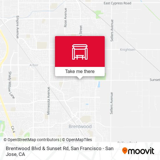 Brentwood Blvd & Sunset Rd map