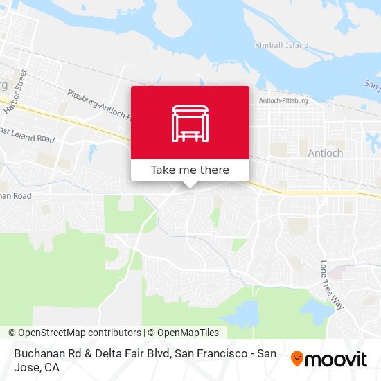 Buchanan Rd & Delta Fair Blvd map