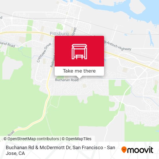 Buchanan Rd & McDermott Dr map