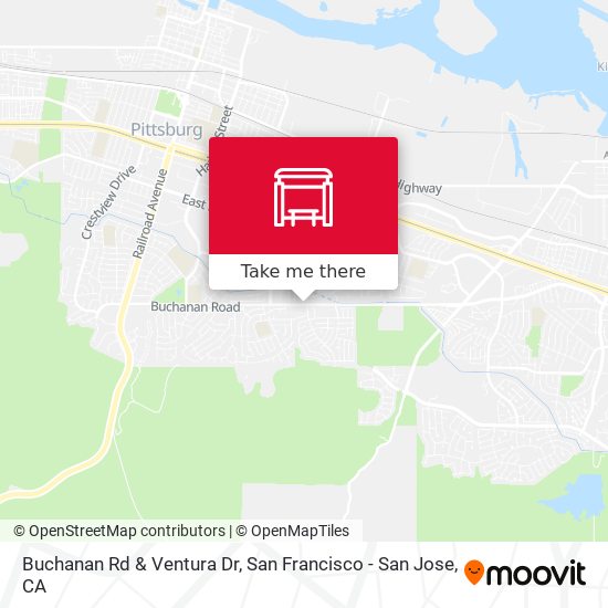 Buchanan Rd & Ventura Dr map