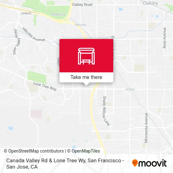 Mapa de Canada Valley Rd & Lone Tree Wy