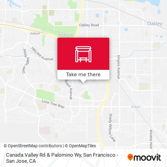 Canada Valley Rd & Palomino Wy map