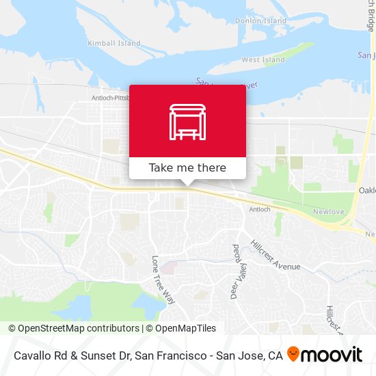 Cavallo Rd & Sunset Dr map