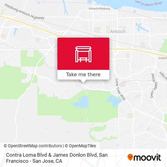 Contra Loma Blvd & James Donlon Blvd map