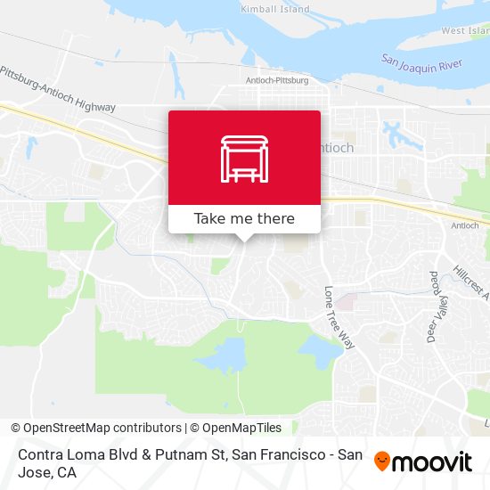 Contra Loma Blvd & Putnam St map