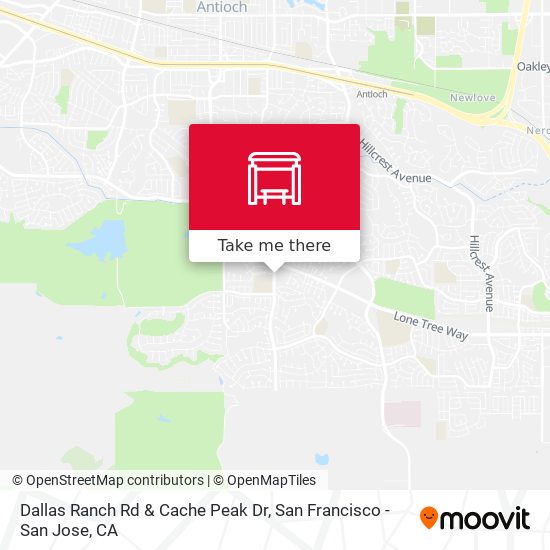 Dallas Ranch Rd & Cache Peak Dr map