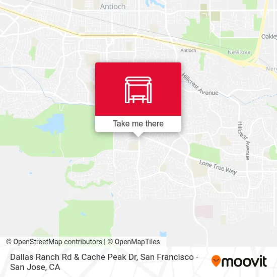 Dallas Ranch Rd & Cache Peak Dr map