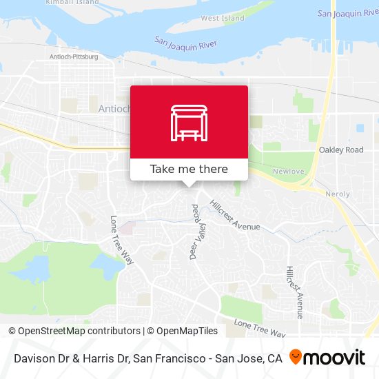 Davison Dr & Harris Dr map