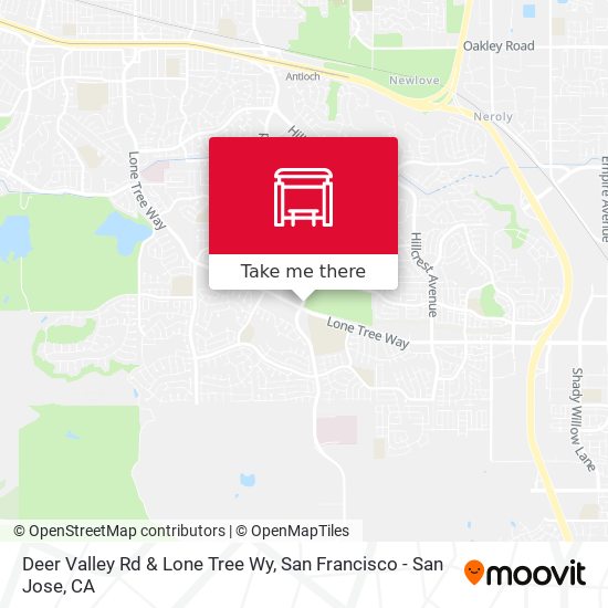 Deer Valley Rd & Lone Tree Wy map